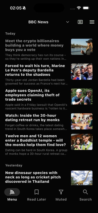 iOS Feed Ansicht